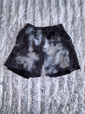 ASRV Men's Black and Gray Athletic Shorts